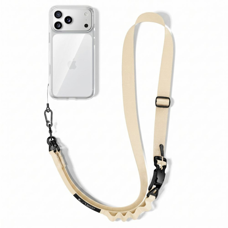 Tech-Protect C9S Rope ristkandmisrihm telefonile, Sienna Beige