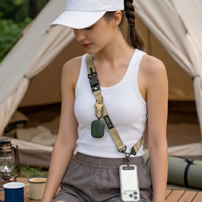 Tech-Protect C9S Rope ristkandmisrihm telefonile, Sienna Beige