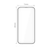 Tech-Protect Quick Set+ karastatud klaasist ekraanikaitse Apple iPhone Air jaoks, must (2 tk)