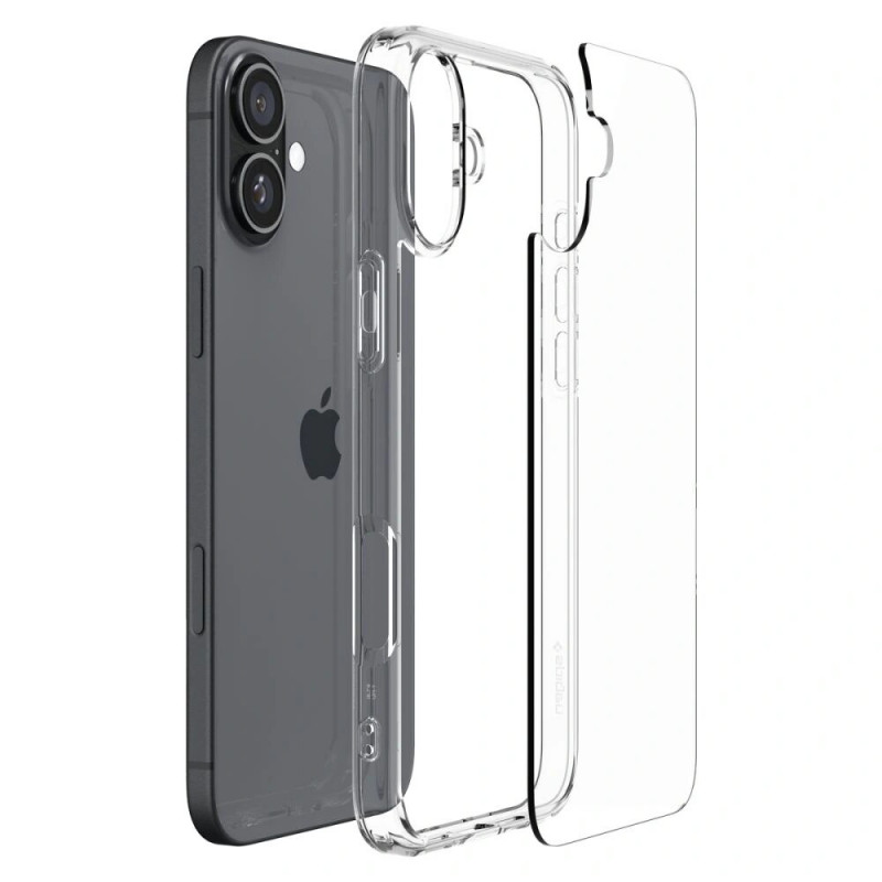 Spigen Ultra Hybrid kaitsekott Apple iPhone 16-le, Crystal Clear