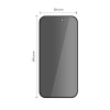 Tech-Protect Glass Spy+ THP4509 privaatsusklaasiga karastatud kaitseklaas Apple iPhone 16 Pro / 17 / 17 Pro jaoks (2 tk)
