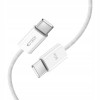 Tech-Protect Ultraboost Classic USB-C / USB-C PD kaabel, 60W, 3A, 100 cm, valge