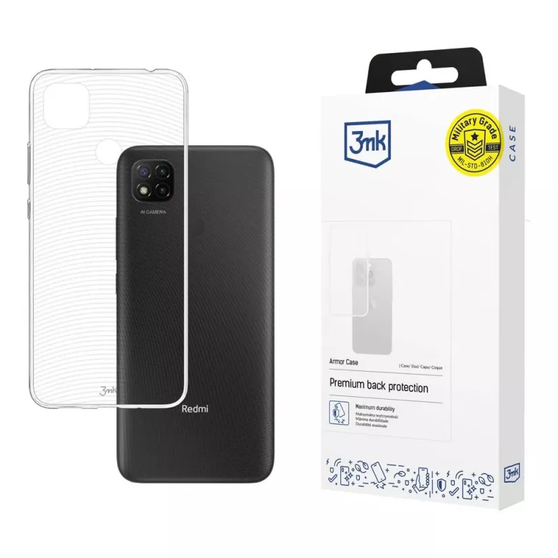 3mk Armor Case Xiaomi Redmi 9C telefonikate, läbipaistev