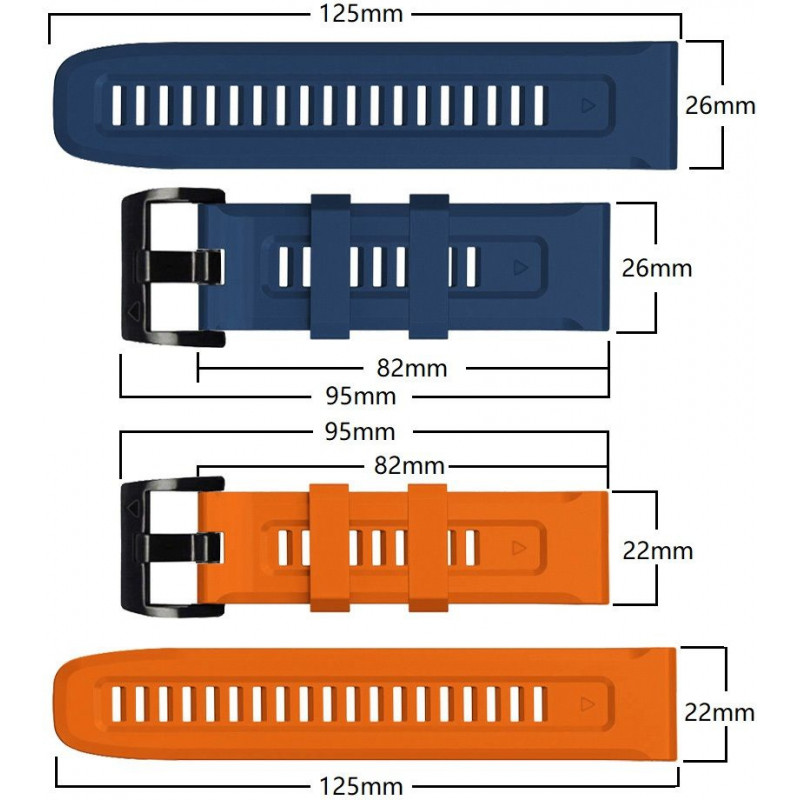 Tech-Protect Iconband THP924ORG rihm Garmin Fenix 5/6/6 Pro/7 jaoks, oranž