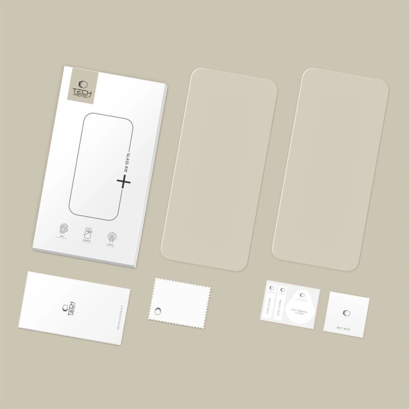 Tech-Protect Glass Fit+ THP4495 karastatud klaasist ekraanikaitse Apple iPhone Air jaoks, läbipaistev (2 tk)