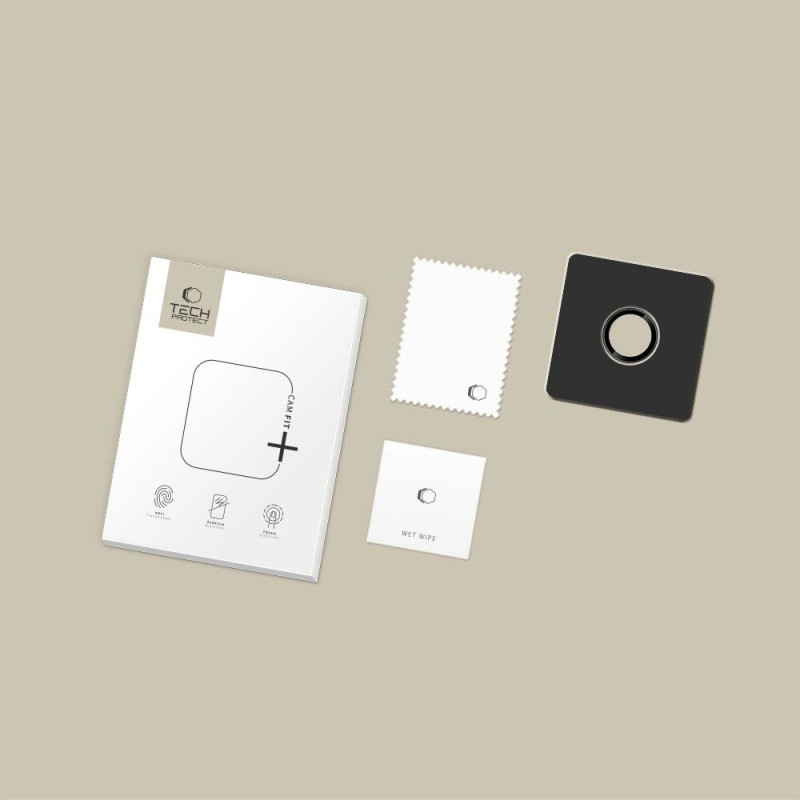 Tech-Protect Camring Fit+ kaamera objektiivi kate Apple iPhone Airile, must