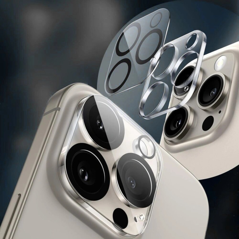 Tech-Protect Cam Fit+ kaamera objektiivi karastatud klaas Apple iPhone 17 jaoks, läbipaistev
