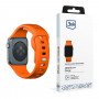 3mk silikoonist kellarihm Apple Watch'ile 38/40/41 mm, oranž