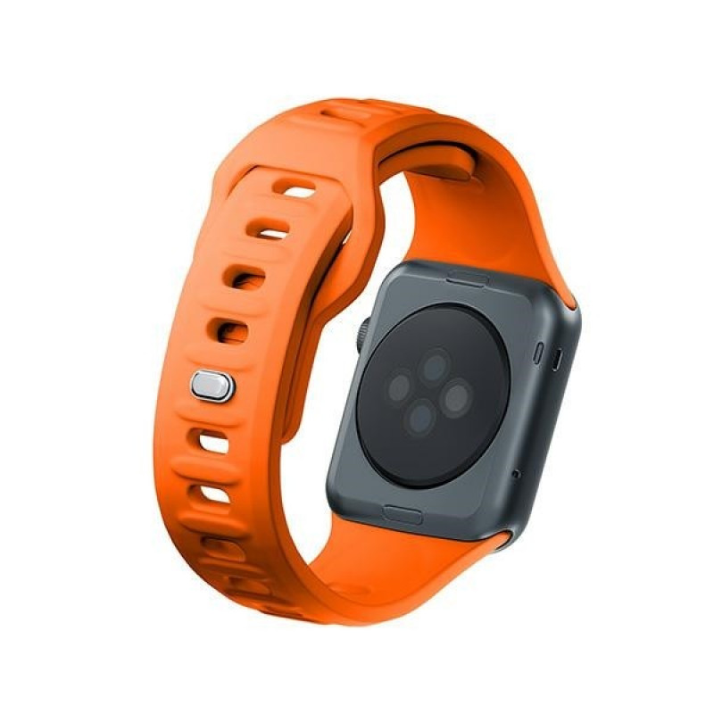 3mk silikoonist kellarihm Apple Watch'ile 38/40/41 mm, oranž