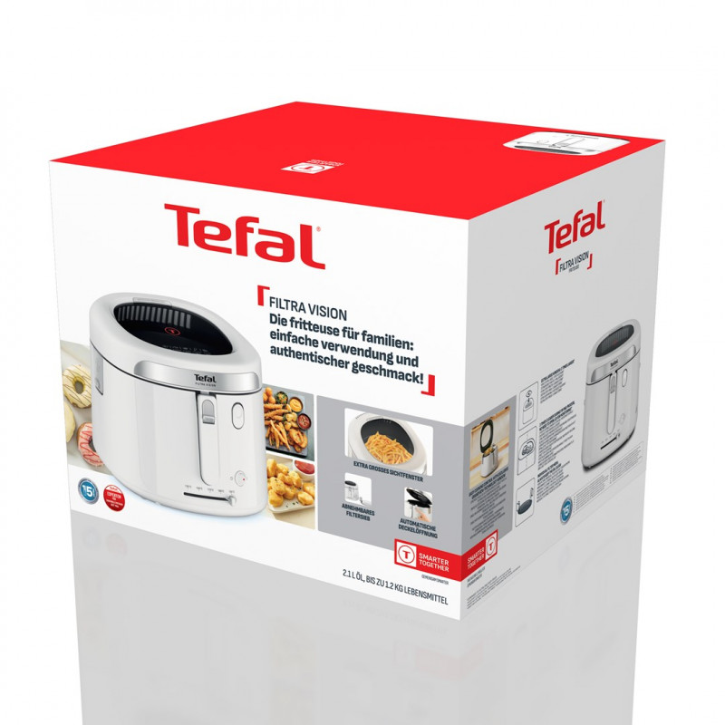 Tefal Filtra Vision FF2541E0 fritüür, 2,1 L, 1900 W, valge