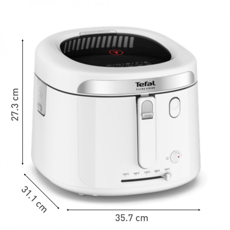 Tefal Filtra Vision FF2541E0 fritüür, 2,1 L, 1900 W, valge