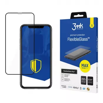 3mk FlexibleGlass Max hübriidklaas Apple iPhone 11-le, must