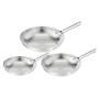 Tefal Duetto On B866S334 pannide komplekt, 3 tk, 20/24/28 cm, roostevaba teras