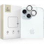 Tech-Protect Cam Fit+ kaamera objektiivi karastatud klaas Apple iPhone 14 / 14 Plus / 15 / 15 Plus jaoks, läbipaistev