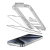 Tech-Protect Quick Set+ karastatud klaas Apple iPhone 15 Pro jaoks (2 tk), must