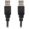 Lanberg USB-A M/M 2.0 kaabel 0,5 m, must