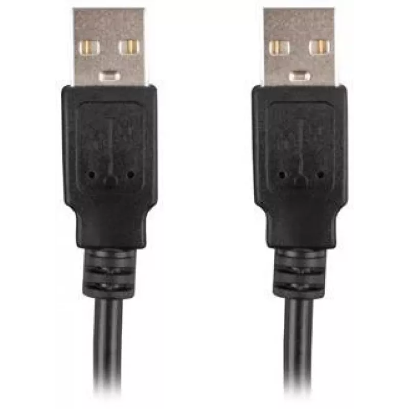Lanberg USB-A M/M 2.0 kaabel 0,5 m, must