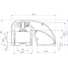 CDVI P300EVO elektromagnetiline ukseraami lukk 400 mm, 300 kg, jälgimisega (52870)