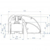 CDVI P300EVO elektromagnetiline ukseraami lukk 400 mm, 300 kg, jälgimisega (52870)