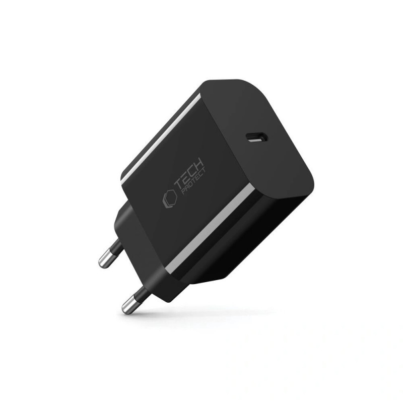 Tech-Protect NC20W USB-C seinalaadija PD 20W, must
