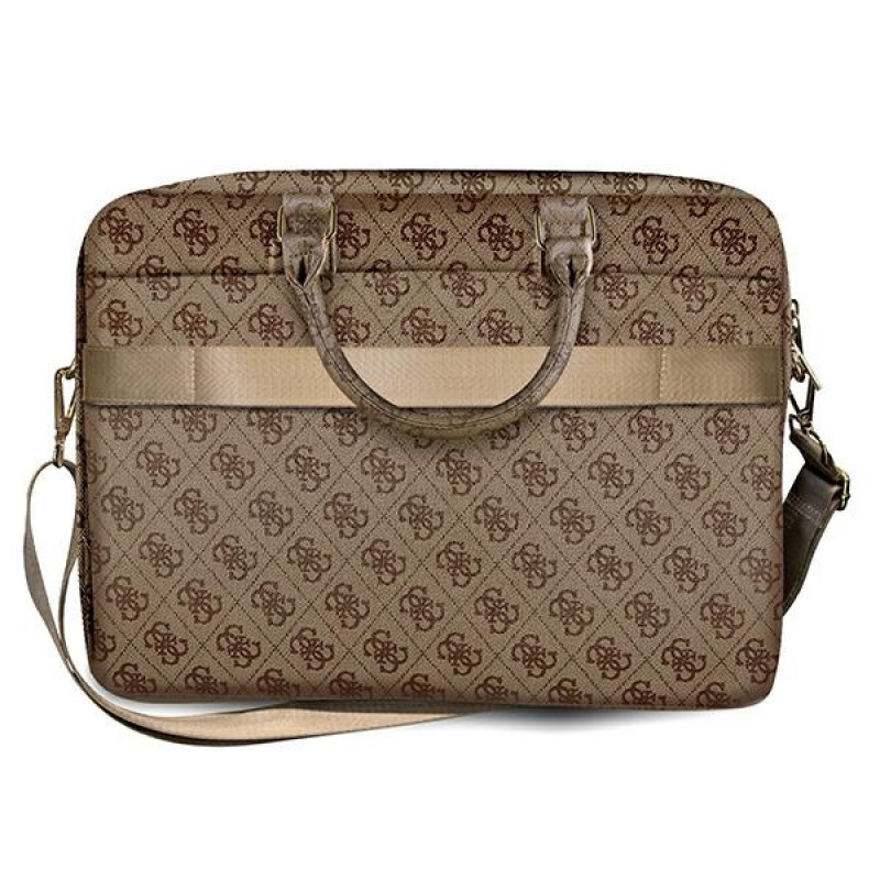 Guess GUCB15G4GFBR 4G Uptown sülearvutikott, 15 tolli, pruun