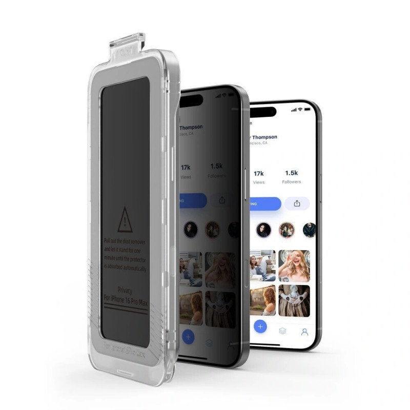 Tech-Protect Quick Set Spy+ privaatsuskaitseklaas Apple iPhone 14 Pro jaoks (2 tk)