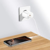 Tech-Protect NCA30 USB-A, USB-C seinalaadija PD 30W / QC3.0, valge