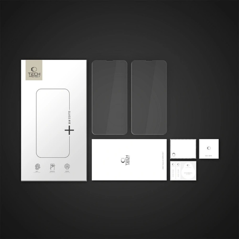 Tech-Protect Glass Fit+ karastatud klaas Apple iPhone 13 Mini jaoks, läbipaistev (2 tk)