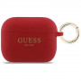 Guess silikoonist sädeleva rõngaga ümbris Apple AirPods Pro 3 jaoks, fuksia