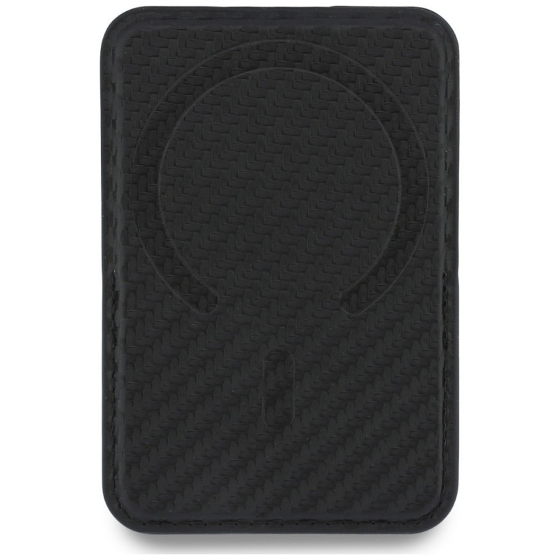 BMW M Carbon Metal Logos MagSafe rahakott, must