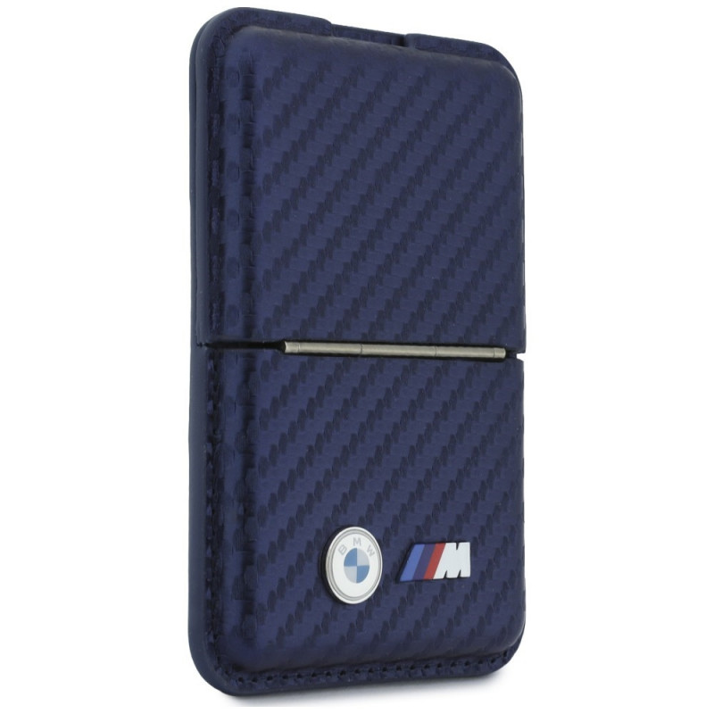 BMW M Carbon Metal Logos MagSafe rahakott, tumesinine