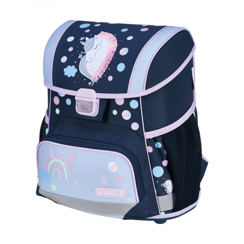 Herlitz Loop Plus Unicorn Dreams algkooli koolikotikomplekt, tumesinine/roosa