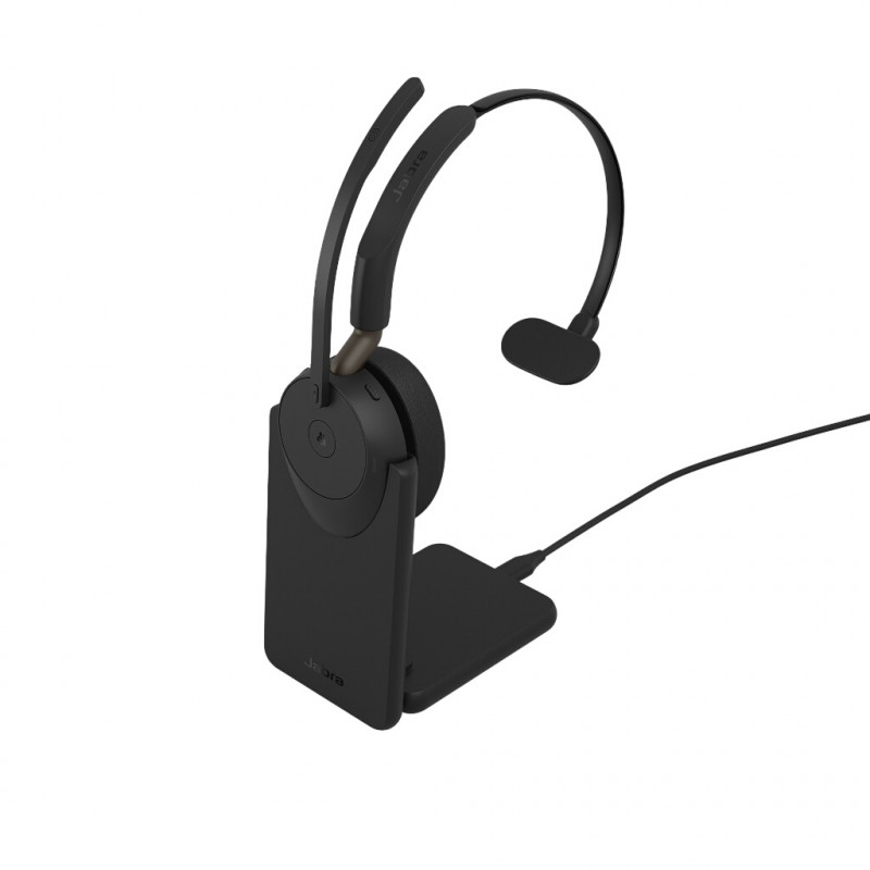 Jabra Evolve3 65 MS Mono peakomplekt, Link 390c, laadimisalus, must (36599-899-889)