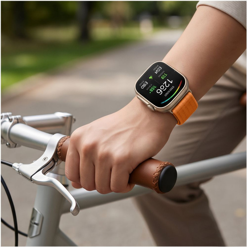 Tech-Protect nailonrihm Huawei Watch Fit 3 / 4 / 4 Pro / 5 / 5 Pro jaoks, oranž