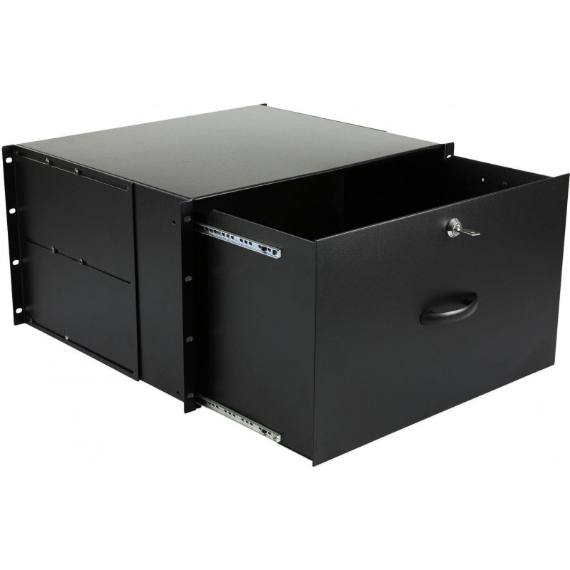 Lanview RAD115BL karbitarvik, 6U, 19-tolline, ovaalne, 482 mm, 50 kg, must