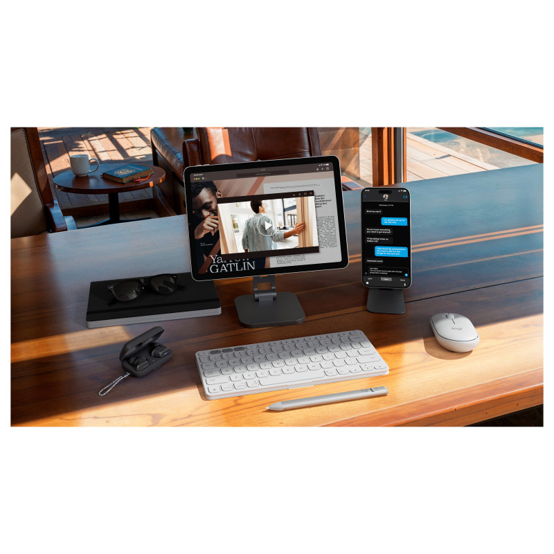 Logitech Keys-To-Go 2 iPad-klaviatuur (920-013009), helehall, Šveitsi paigutus