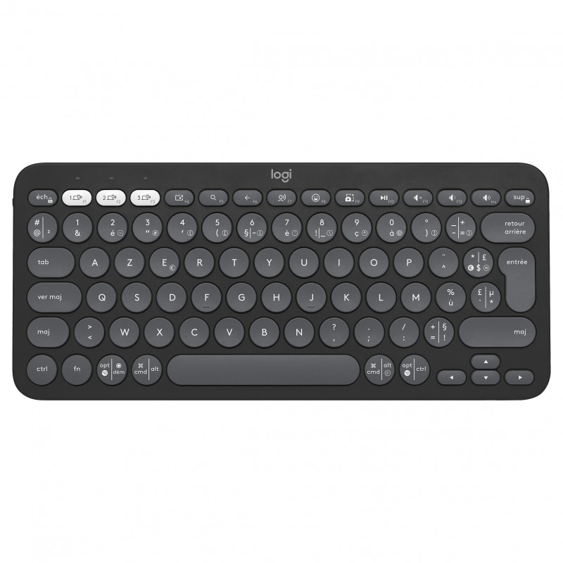 Logitech Pebble Keys 2 K380s Bluetooth-klaviatuur (920-011803), grafiit, prantsuse paigutus