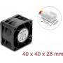 Delock 67650 alalisvoolu aksiaalventilaator 12 V, 40 x 40 x 28 mm