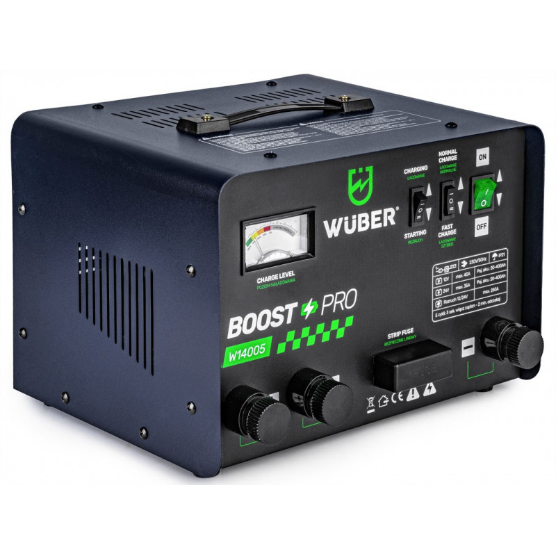 Wuber W14005 auto akulaadija käivitusabiga, 40 A, 12 V/24 V