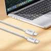 Tech-Protect Ultraboost Lite USB-C / USB-C kaabel PD60W/3A 200 cm, Cool Grey