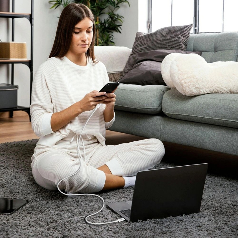 Tech-Protect Ultraboost Lite USB-C / USB-C kaabel PD60W/3A 200 cm, Cool Grey