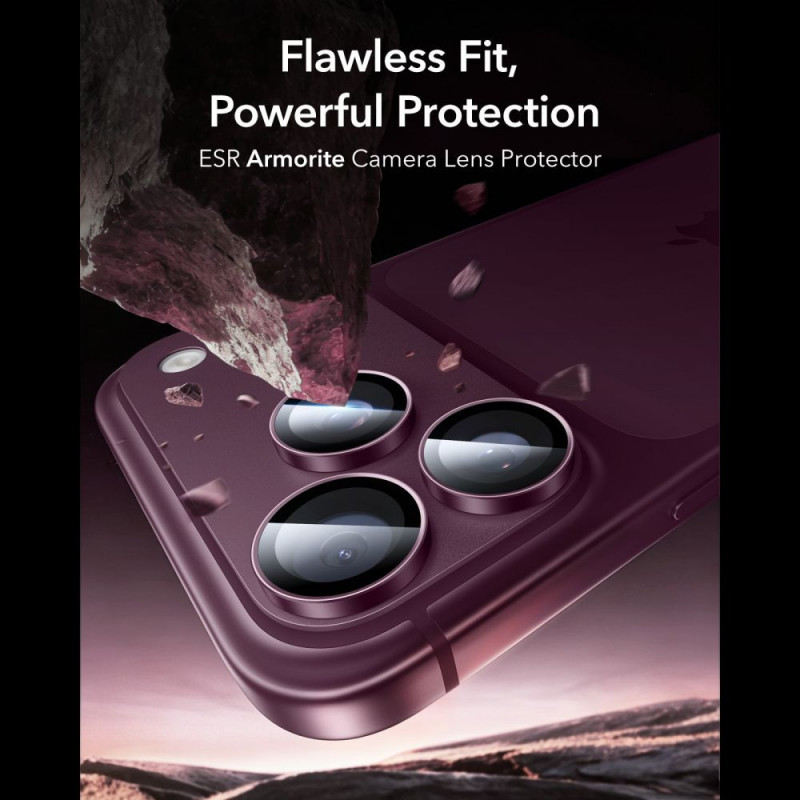 ESR Armorite kaamerakaitse Apple iPhone 18 Pro / 18 Pro Max jaoks, Deep Burgundy