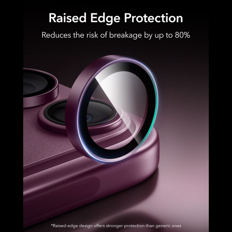 ESR Armorite kaamerakaitse Apple iPhone 18 Pro / 18 Pro Max jaoks, Deep Burgundy