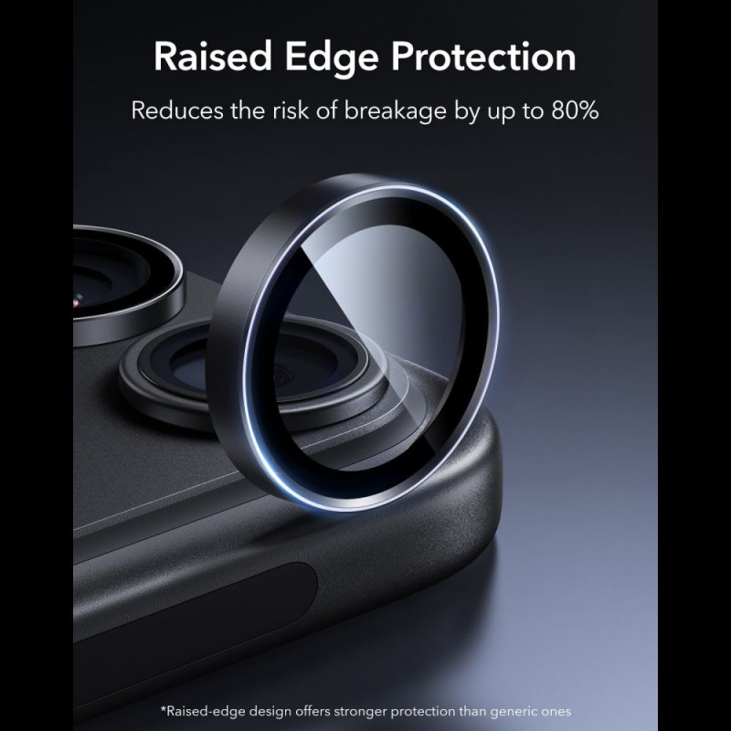ESR Armorite kaamerakaitse Apple iPhone 18 Pro / 18 Pro Max jaoks, must