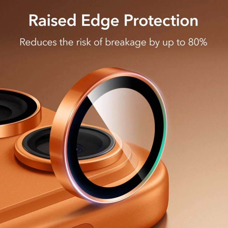 ESR Armorite kaamerakaitse Apple iPhone 14 Pro / Max / 15 Pro / Max / 16 Pro / Max / 17 Pro / Max jaoks, oranž