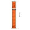 Tech-Protect Nylonloop Apple Watch 8 / 9 / 10 / 11 / 12 / SE / Ultra 44/45/46/49 mm kellarihm, oranž