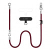 Tech-Protect C10S Rope ristipidine ja randme telefonirihma komplekt, Burgundy/titaan