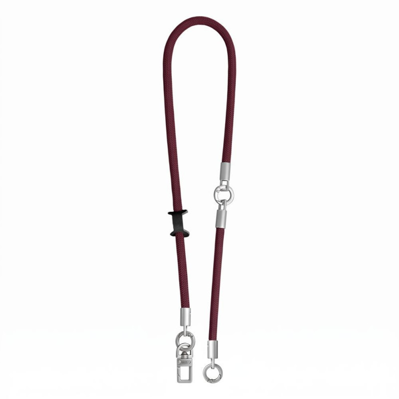 Tech-Protect C10S Rope ristipidine ja randme telefonirihma komplekt, Burgundy/titaan