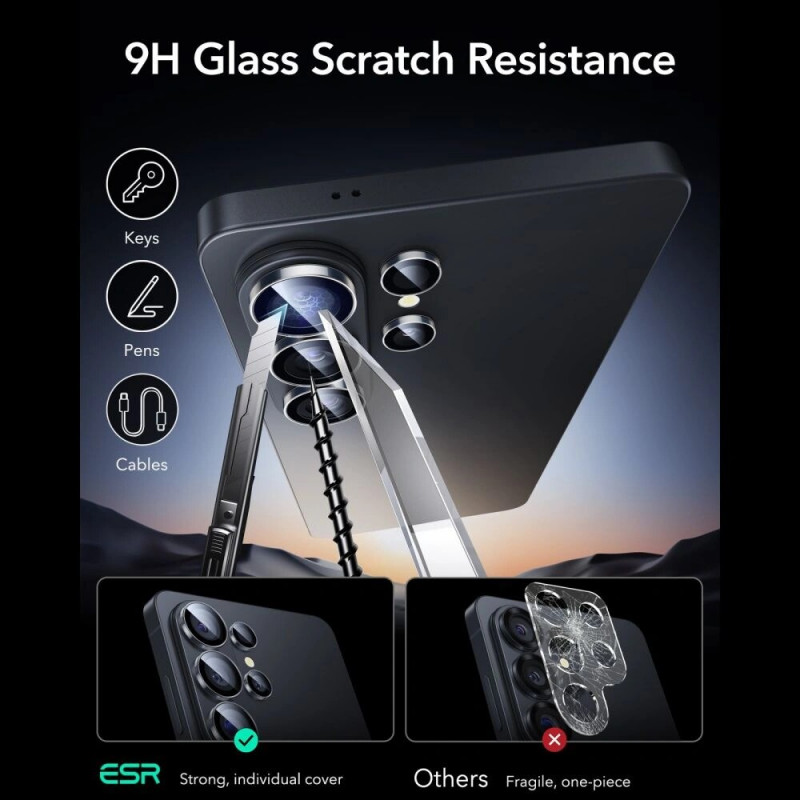 ESR Armorite kaamerakaitse Samsung Galaxy S26 Ultra jaoks, läbipaistev
