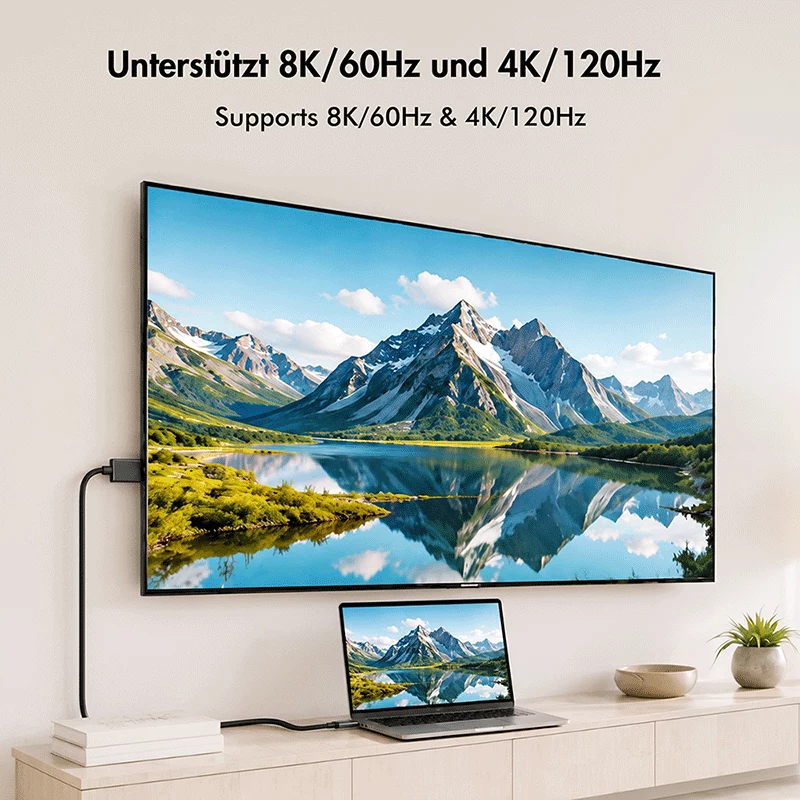 LogiLink CUA0121 USB 3.2 Gen2 Type-C kaabel, C/M – DP/M, kahesuunaline, 8K/60 Hz, metall, must, 3 m